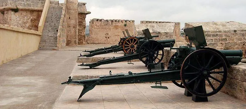 Militærmuseum på det gamle fort Sant Carles, i Palma, Mallorca.