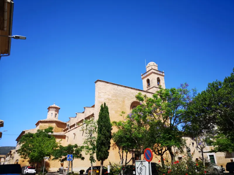 Sant Bonaventura franciskaner kloster og kirke i byen Llucmajor på Mallorca.