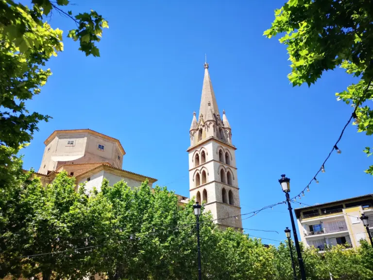 Byen Binissalem på øen Mallorca i Spanien.