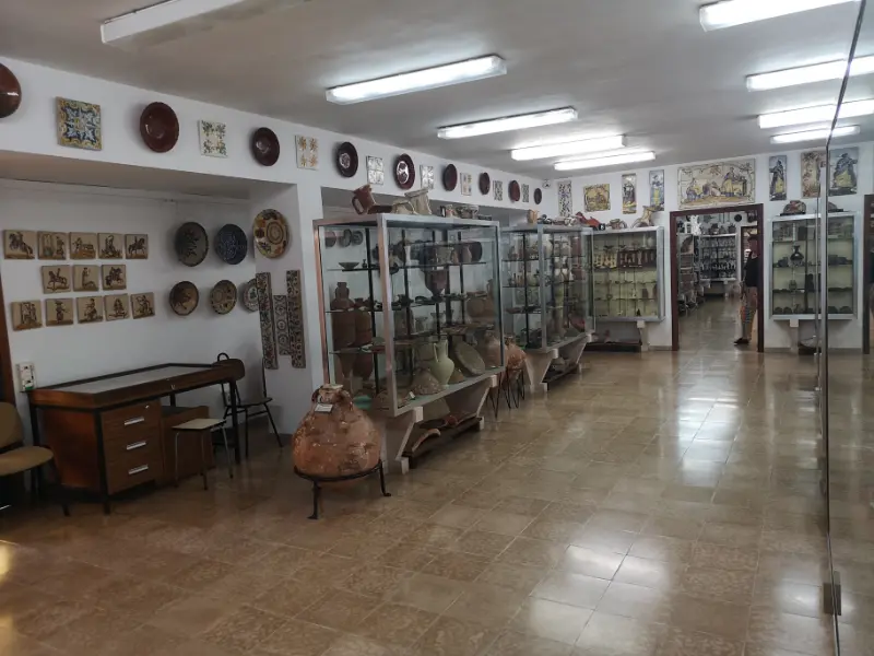 Udstilling af artefakter på Porciunculas museum i Palma by. 