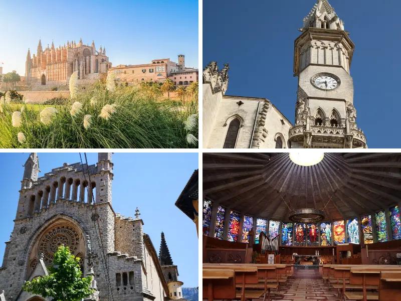 Smukke kirker på øen Mallorca i Spanien.