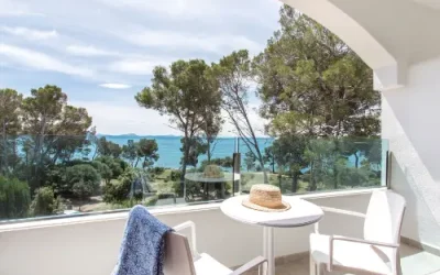 Udsigt fra det bedste hotel i Aucanada, Mallorca.