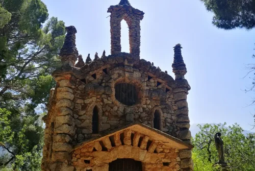 Sa Capelleta kapel i modernisme arkitektur, i Sóller, på Mallorca.