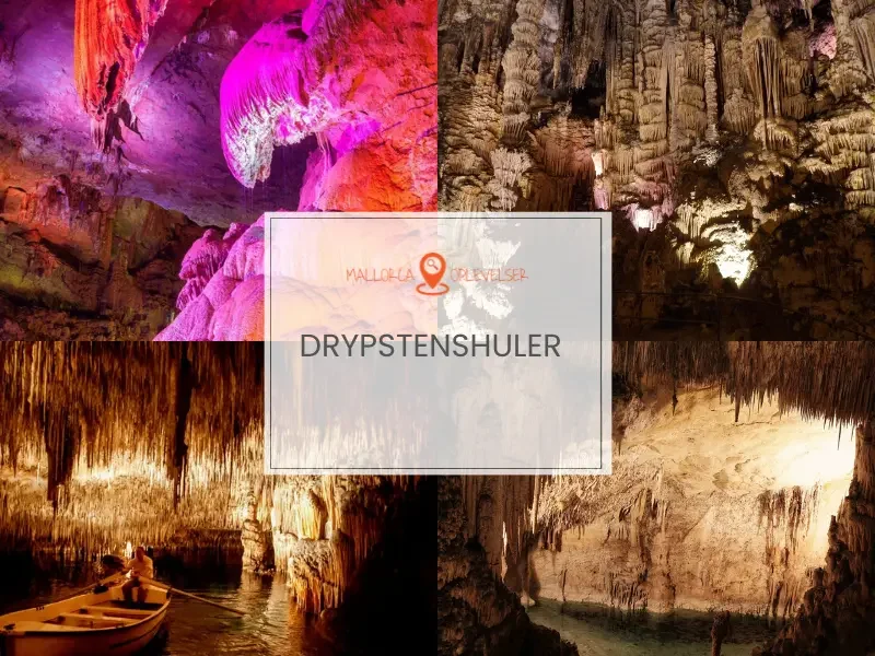 Smukke underjordiske drypstenshuler og grotter på øen Mallorca i Spanien.