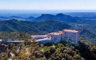 Ophold på bjergtop kloster Sant Salvador i Felanitx på Mallorca.