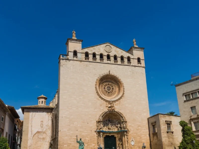 Sant Francesc kloster og kirke i centrum af Palma city på øen Mallorca.