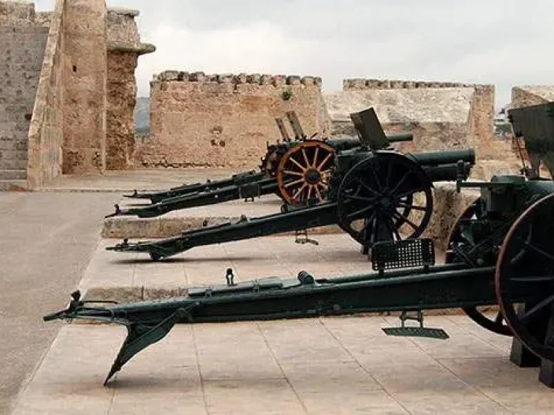 Militærmuseum på det gamle fort Sant Carles, i Palma, Mallorca.