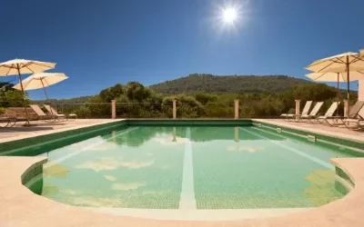 Ferie på agroturismo roligt landsted i petra på Mallorca i Spanien.