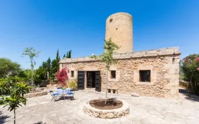 Rummeligt feriehus i Santa Margalida på øen Mallorca i Spanien.